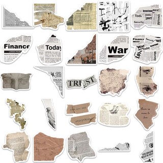 Foto 3 | Foto 3 | Pegatinas Con Fragmentos De Texto Vinilo Graffitis Impermeables (50 Unidades) - Venta Internacional.