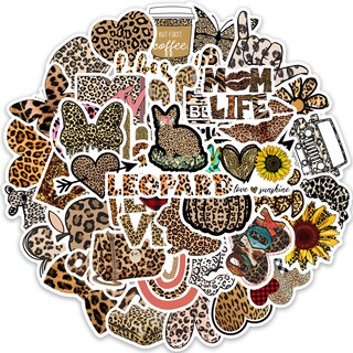 Foto 1 | Foto 1 | Calcomanías Impermeables De Vinilo Con Diseño De Leopardo 50 Unidades Por Lote - Venta Internacional.