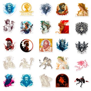 Foto 4 | Foto 4 | Pegatinas De Vinilo Con Personajes De La Mitología Griega Resistentes Al Agua (50 Unidades) - Venta Internacional.