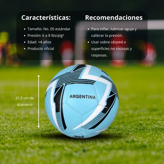 Foto 5 | Foto 5 | Balón De Fútbol Equipo Afa Argentina No.5 Laminado