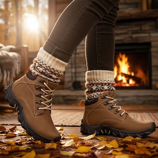 Foto 3 | Foto 3 | Bota Para Mujer Casual Senderismo Rokino 3453 Capuchino Estilo Trekking