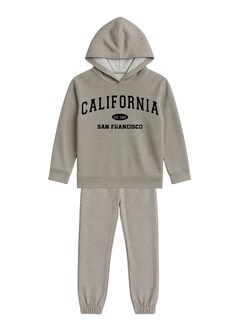 Foto 1 | Foto 1 | Conjunto Hoodie California San Francisco Gris Zyro Kids 1202 Afelpado Con Sublimado