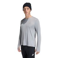 Playera Adi365 Running Essentials Manga Larga Adidas Gris Hombre