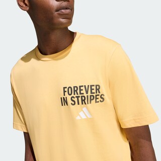 Foto 4 | Foto 4 | Camiseta Estampada Forever In Stripes Adidas Naranja Hombre