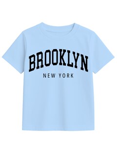 Foto 1 | Foto 1 | Playera Zyro Kids Azul Cielo Brooklyn New York Niño 1006 1 Pieza