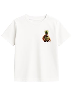 Foto 1 | Foto 1 | Playera Zyro Kids Blanca Orangután Piña Viral Niños 1006 1 Pieza