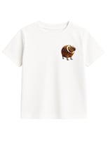 Playera Zyro Kids Blanca Capibara Viral Niños 1006 1 Pieza