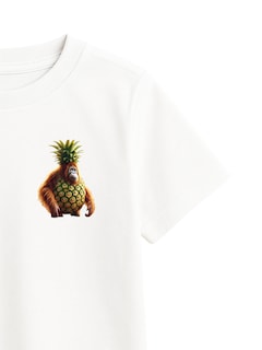 Foto 3 | Foto 3 | Playera Zyro Kids Blanca Orangután Piña Viral Niños 1003 1 Pieza