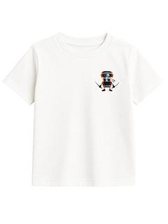 Foto 1 | Foto 1 | Playera Zyro Kids Blanca Vasito Ninja Viral Niños 1003 1 Pieza