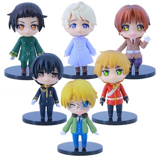 Foto 1 | Foto 1 | Figura De Anime De La Colección De Juguetes Axis Powers Hetalia 6 Unidades - Venta Internacional.