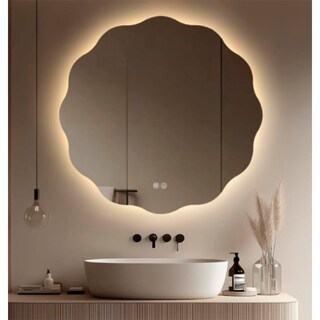 Foto 1 | Foto 1 | Espejo De Baño Irregular Cenit Con Iluminación Led Ajustable Distintas Tonalidades