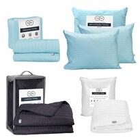 Colcha Trinity Color Azul Marino Queen Size + Protector Trinity + Sábanas Trinity + 2 Almohadas Osos