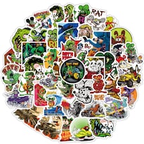 Pegatina De Vinilo Con Dibujos Animados De Rat Fink 50 Unidades Para Water B - Venta Internacional.