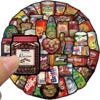 Foto 2 | Foto 2 | Set De Pegatinas American Snack Bag Vinilo Impermeable Grafiti 48 Unidades - Venta Internacional.