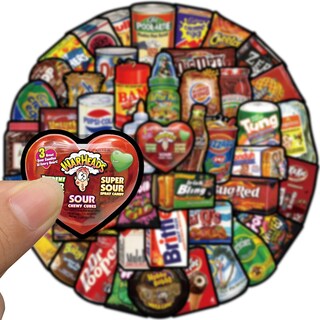 Foto 3 | Foto 3 | Set De Pegatinas American Snack Bag Vinilo Impermeable Grafiti 48 Unidades - Venta Internacional.