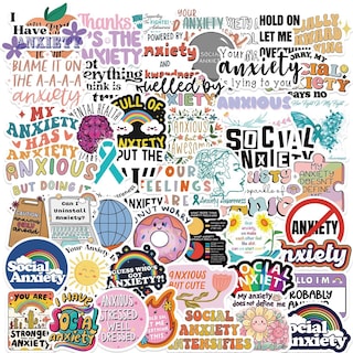 Foto 1 | Foto 1 | Pegatinas Anxiety Sensory Impermeables Con Graffitis 50 Unidades - Venta Internacional.
