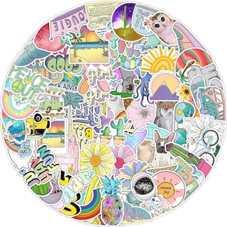 Foto 2 | Foto 2 | Pegatinas De Vinilo Con Forma De Cactus Y Cocoteros Impermeables 100 Unidades/lote - Venta Internacional.