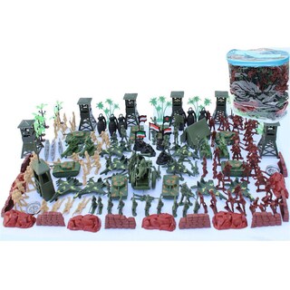 Foto 1 | Foto 1 | Set De Maquetas Militares Con Escena De Soldados De La Segunda Guerra Mundial 170 Piezas 5 Cm - Venta Internacional.
