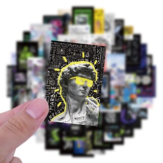 Foto 3 | Foto 3 | Pegatinas Fantasy Acid Vinilo Impermeable 60 Unidades/lote - Venta Internacional.