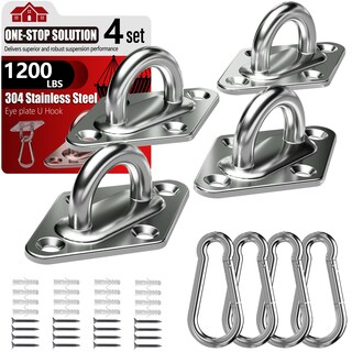 Foto 1 | Foto 1 | Juego De Ganchos Para Techo Sprookber Hechas De Acero Inoxidable 304 Con Anillas Y Ganchos De Cierre - Venta Internacional.