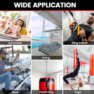 Foto 7 | Foto 7 | Juego De Ganchos Para Techo Sprookber Hechas De Acero Inoxidable 304 Con Anillas Y Ganchos De Cierre - Venta Internacional.