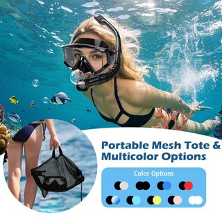Foto 7 | Foto 7 | Set De Equipo De Esnórquel Yimserk Con Máscara Panorámica De 180° Para Adultos - Venta Internacional.
