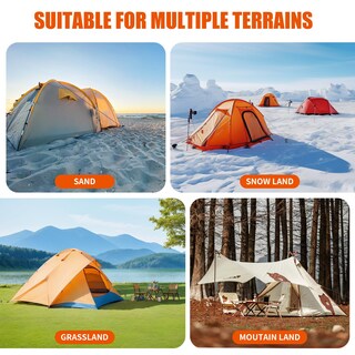 Foto 5 | Foto 5 | Paquete De 4 Anclajes De Tornillo En Espiral Para Suelo En Color Negro - Venta Internacional.