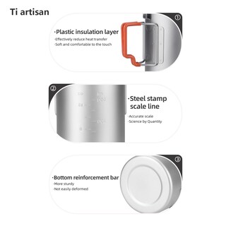 Foto 3 | Foto 3 | Taza De Titanio Ti Artisan 750 Ml Para Camping Y Café - Venta Internacional.