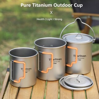 Foto 4 | Foto 4 | Taza De Titanio Ti Artisan 750 Ml Para Camping Y Café - Venta Internacional.