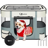 Corral Para Mascotas Siedihit Para Perros Y Gatos Portátil Para Uso Interior Y Exterior - Venta Internacional.