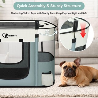 Foto 4 | Foto 4 | Corral Para Mascotas Siedihit Para Perros Y Gatos Portátil Para Uso Interior Y Exterior - Venta Internacional.