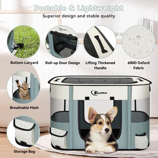 Foto 6 | Foto 6 | Corral Para Mascotas Siedihit Para Perros Y Gatos Portátil Para Uso Interior Y Exterior - Venta Internacional.
