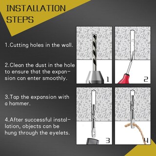 Foto 6 | Foto 6 | Anclaje De Expansión Aokansha 100 Piezas Perno Ojo Con Alambre Galvanizado - Venta Internacional.