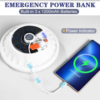 Foto 5 | Foto 5 | Linterna Solar Para Camping Lembopo 4000lm Con Control Remoto 2 Paquetes - Venta Internacional.