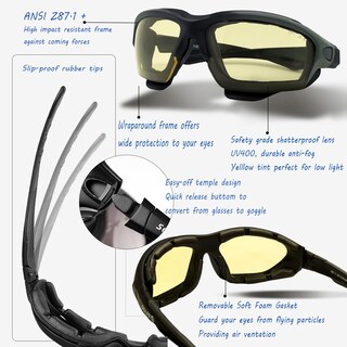 Foto 4 | Foto 4 | Gafas De Seguridad Sol Pro Powersport Visión Nocturna Antivaho - Venta Internacional.