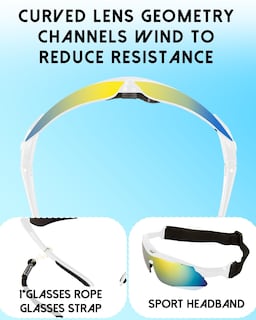 Foto 5 | Foto 5 | Gafas De Sol Para Ciclismo Hurdilen Polarizadas Uv400 Con 5 Lentes Intercambiables Unisex - Venta Internacional.