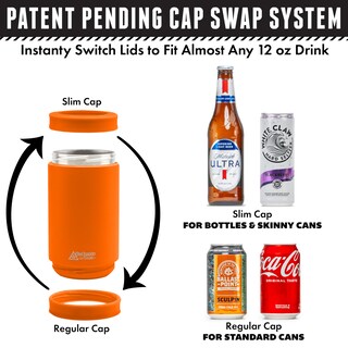 Foto 3 | Foto 3 | Enfriador Aislado Para Latas Dualie 3 En 1 Universal 355ml Naranja - Venta Internacional.