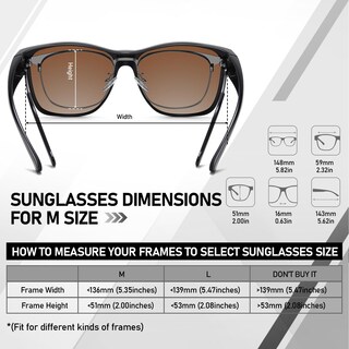 Foto 5 | Foto 5 | Gafas De Sol Haolota Polarizadas Uv400 Para Usar Sobre Lentes Para Mujer Y Hombre - Venta Internacional.