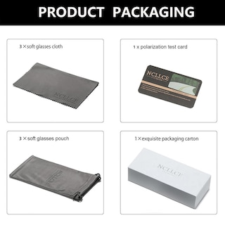 Foto 7 | Foto 7 | Gafas De Sol Polarizadas Ncllce Para Mujer Con Protección Uv400 (paquete De 3) - Venta Internacional.