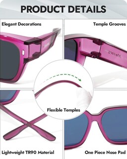 Foto 3 | Foto 3 | Gafas De Sol Polarizadas Meeloog Mst0072 Para Usar Sobre Anteojos - Venta Internacional.