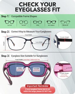 Foto 4 | Foto 4 | Gafas De Sol Polarizadas Meeloog Mst0072 Para Usar Sobre Anteojos - Venta Internacional.