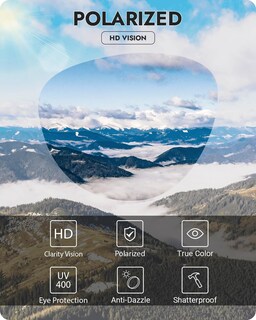 Foto 5 | Foto 5 | Gafas De Sol Polarizadas Meeloog Mst0072 Para Usar Sobre Anteojos - Venta Internacional.