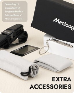 Foto 6 | Foto 6 | Gafas De Sol Polarizadas Meeloog Mst0072 Para Usar Sobre Anteojos - Venta Internacional.