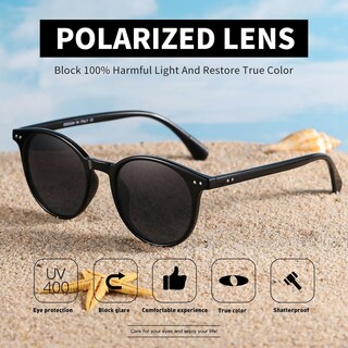 Foto 5 | Foto 5 | Gafas De Sol Pequeñas Redondas Polarizadas Ncllce Para Mujer Uv400 (paquete De 3) - Venta Internacional.