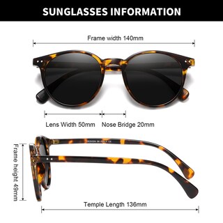 Foto 6 | Foto 6 | Gafas De Sol Pequeñas Redondas Polarizadas Ncllce Para Mujer Uv400 (paquete De 3) - Venta Internacional.