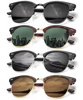 Gafas De Sol Polarizadas Retro Semi-clip Para Hombre Kaliyadi - Venta Internacional.