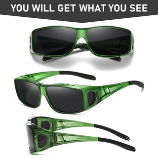 Foto 6 | Foto 6 | Gafas De Sol Wzerry Polarizadas Uv400 Para Usar Sobre Anteojos Para Hombre Y Mujer - Venta Internacional.