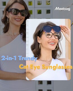 Foto 2 | Foto 2 | Gafas De Sol Sobre Lentes Meeloog Mst0066 Polarizadas Para Mujer - Venta Internacional.