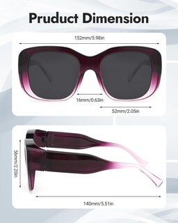 Foto 3 | Foto 3 | Gafas De Sol Sobre Lentes Meeloog Mst0066 Polarizadas Para Mujer - Venta Internacional.