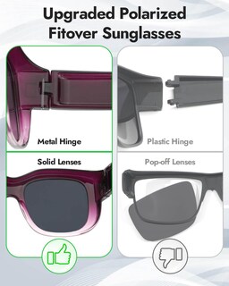 Foto 5 | Foto 5 | Gafas De Sol Sobre Lentes Meeloog Mst0066 Polarizadas Para Mujer - Venta Internacional.